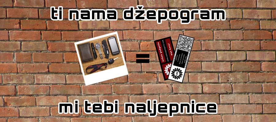 Pošalji Džepogram i primi dvije Urban Gadgette naljepnice
